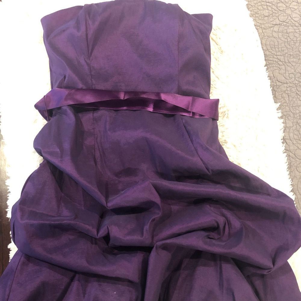 Jessica McClintock strapless cocktail mini dress
